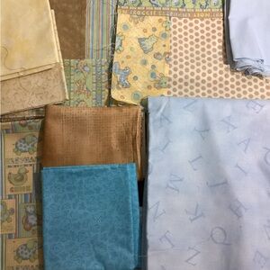 Quilt squares and fabric to finish